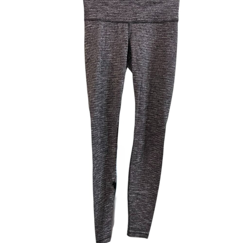 Lululemon Women's Wunder Under Hi-Rise Leggings - Size 4 Heathered Black
